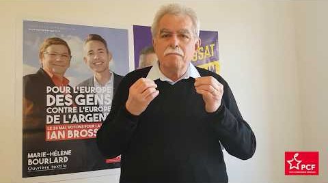 Appel d'André Chassaigne à voter Ian Brossat le 26 mai