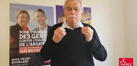 Appel d'André Chassaigne à voter Ian Brossat le 26 mai